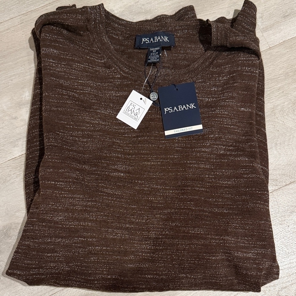 NWT Jos. A. Bank Rich Brown Knit Sweater
